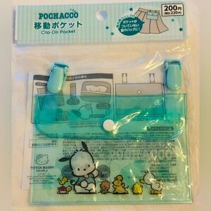 Sanrio Turquoise Pochacco Clip-On Pouch